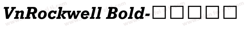 VnRockwell Bold字体转换